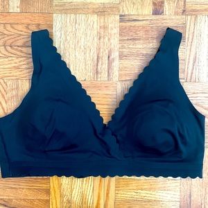 Seamless Black Bra by George - L/G